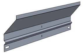 Aerocompact S15WD-2050 szélterelő lemez 15°, 2050 mm