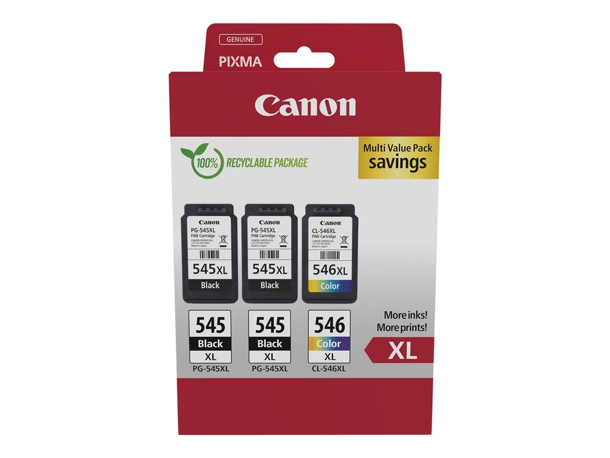 Canon PG-545XLx2 (2x15 ml) + CL-561XL (1x13 ml) Multipack Canon