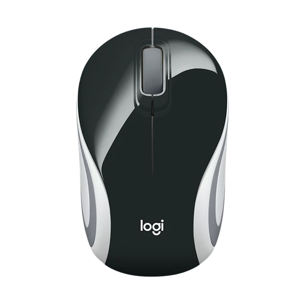 LOGITECH Egér - M187 Vezeték Nélküli Optikai Nano, Fekete