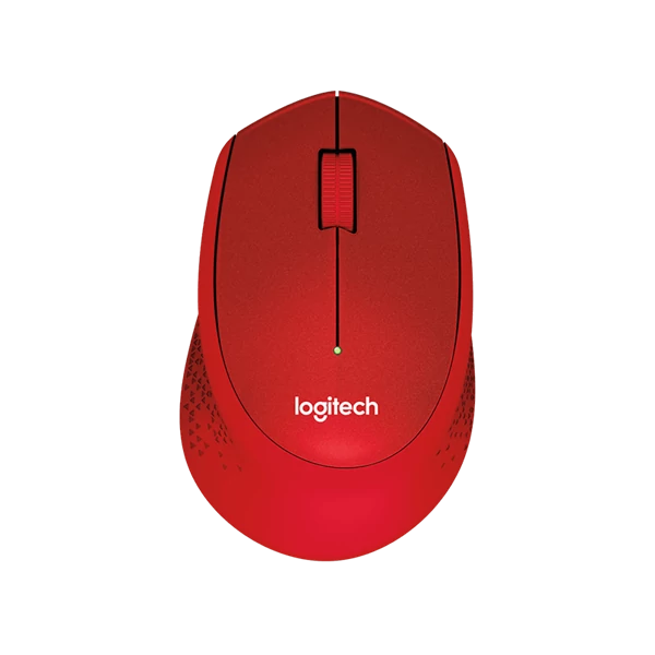 LOGITECH Egér - M330 Silent Plus Vezeték Nélküli Optikai, Piros