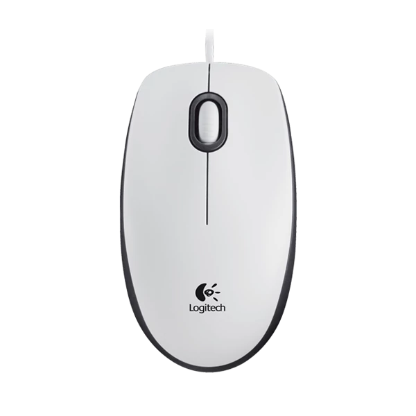 LOGITECH Egér - M100 Vezetékes Optikai, Fehér