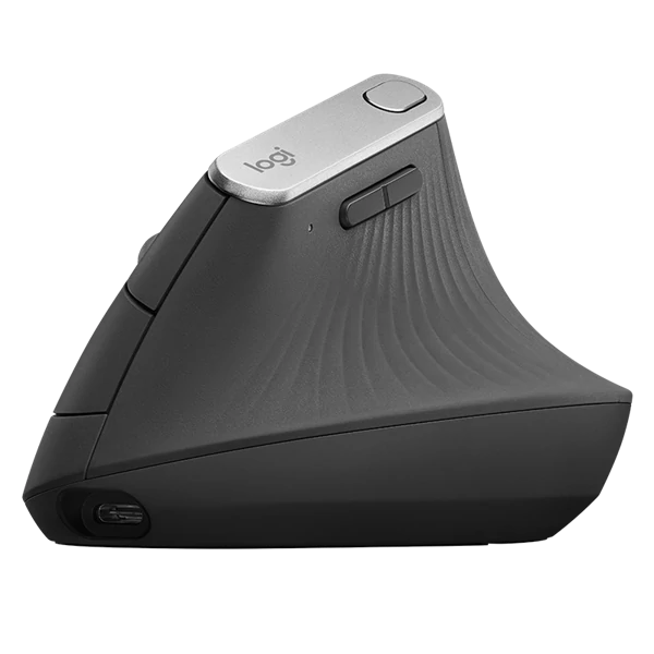 LOGITECH Egér - MX Vertical Ergonomic Bluetooth Optikai, Fekete