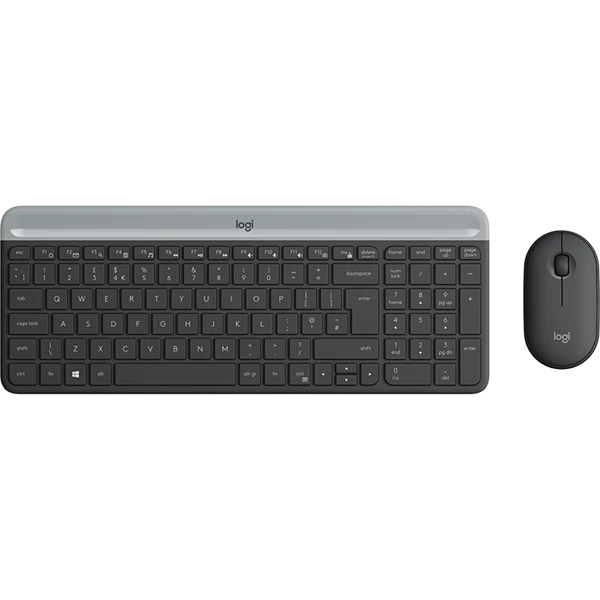 LOGITECH Billentyűzet + egér - MK470 Slim Vezeték Nélküli Combo, US