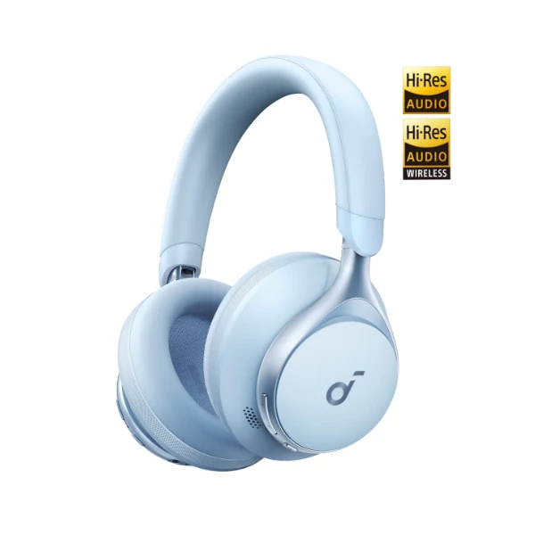 ANKER Vezeték Nélküli Fejhallgató, Soundcore Space One, Aktív Zajszűrő, kék - A3035G31 Anker