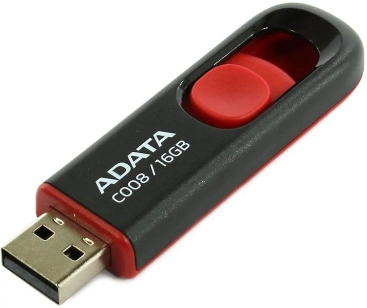 ADATA 16GB USB2.0 Fekete (AC008-16G-RKD) Flash Drive