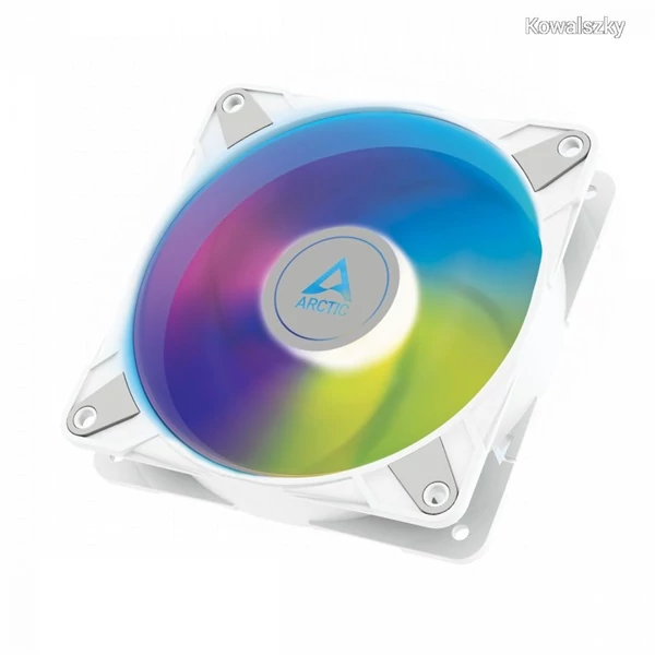 ARCTIC COOLING Rendszerhűtő Ventilátor P12 PWM PST A-RGB 0dB Fehér, 12cm