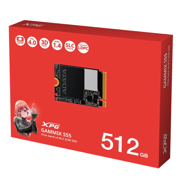 ADATA SSD M.2 2230 NVMe Gen4x4 512GB GAMMIX S55 ADATA