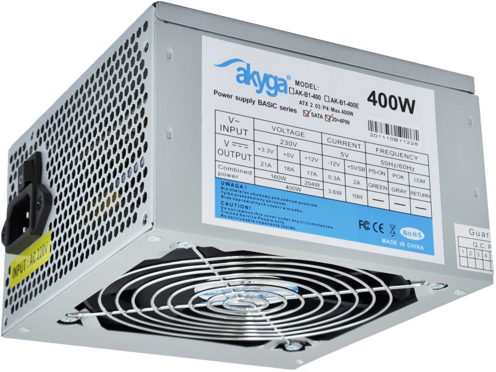 Akyga Basic 400W 12CM OEM tápegység