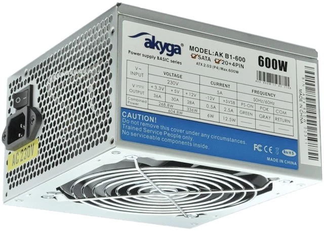 Akyga Basic 600W 12CM OEM tápegység