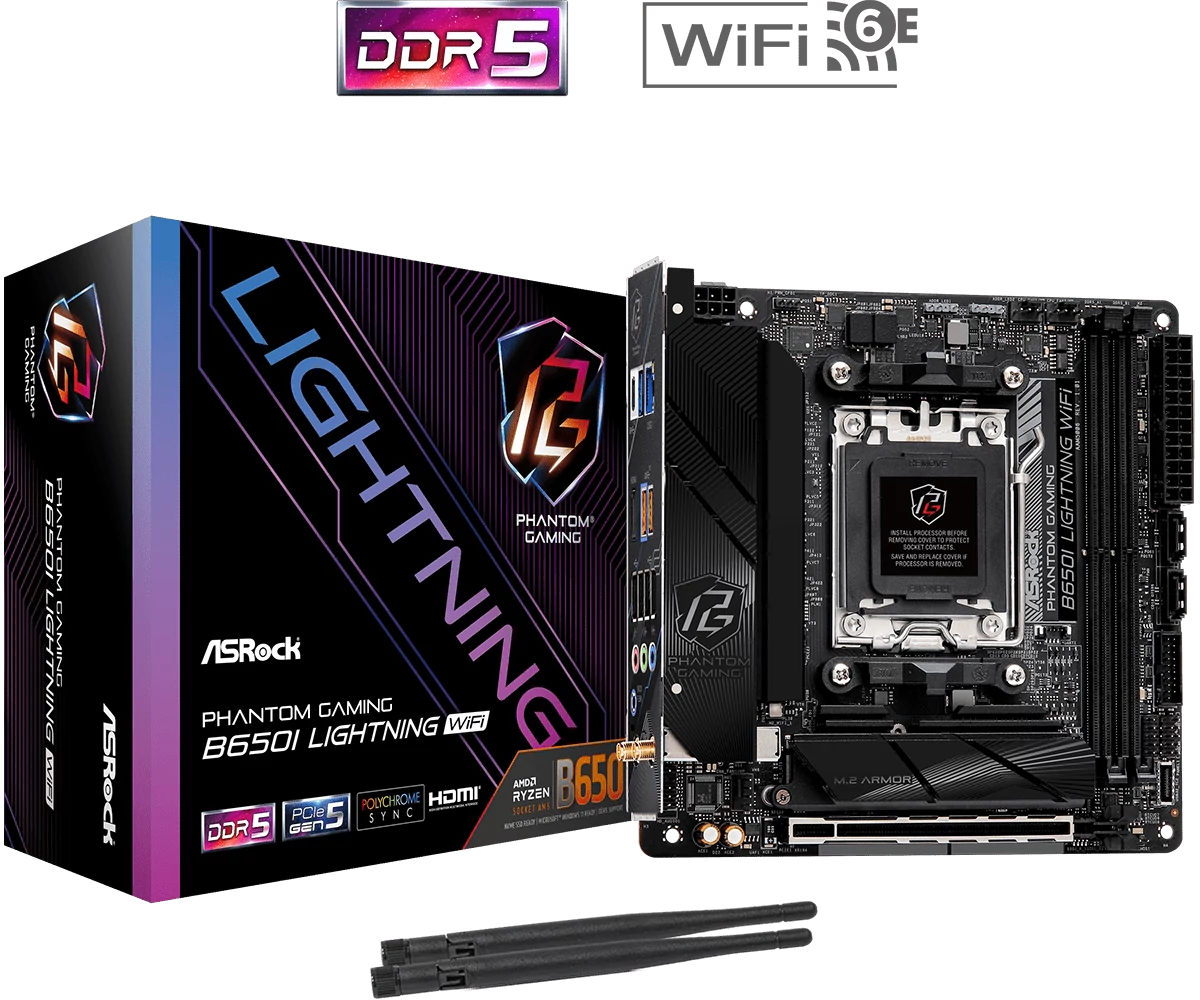 ASRock sAM5 B650I LIGHTNING WIFI alaplap