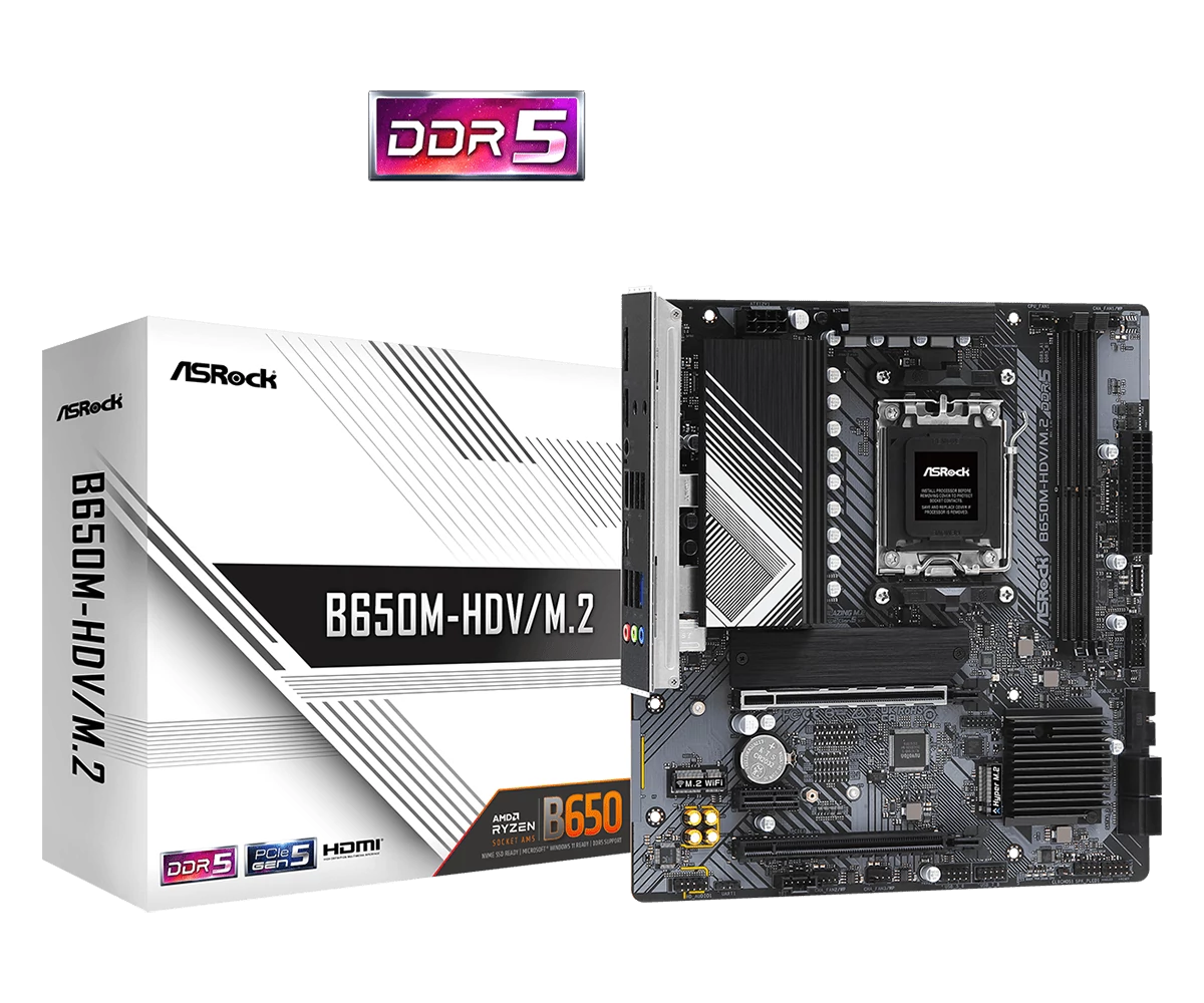 ASRock sAM5 B650M-HDV/M.2 alaplap