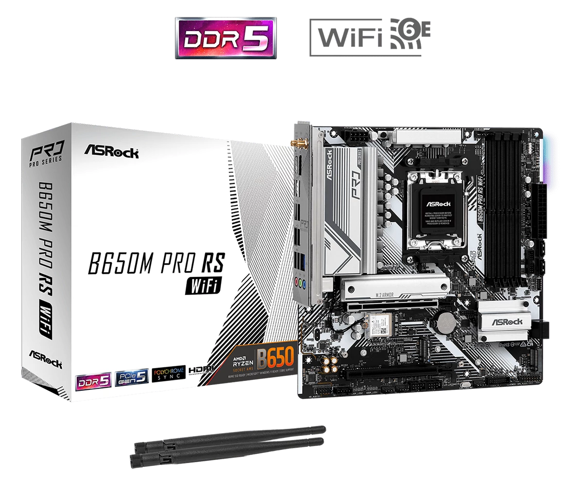 ASRock sAM5 B650M PRO RS WIFI alaplap