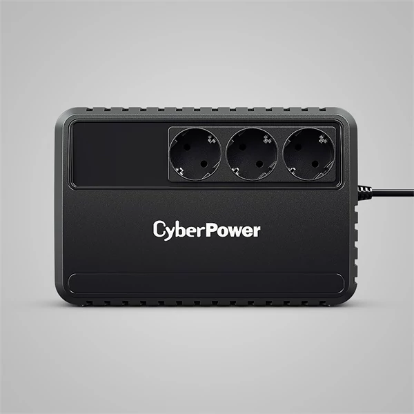 CYBERPOWER UPS BU650EG (3 Schuko) 650VA (360 W), 230V Power-Saving LINE-INTERAKTÍV szünetmentes elosztó, AVR CyberPower