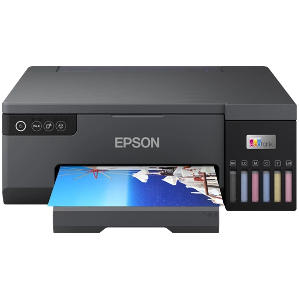 EPSON Tintasugaras nyomtató - EcoTank L8050 (A4, színes, 5760x1440 DPI, 25 lap / perc, USB / Wifi / Wifi Direct)