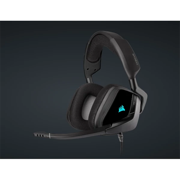 CORSAIR Vezetékes Headset, VOID RGB ELITE USB Premium Gaming, 7.1 Hangzás, RGB, fekete Corsair