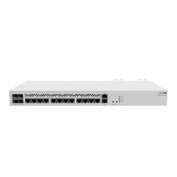 MIKROTIK Vezetékes Cloud Core Router 13x1000Mbps + 4x10000Mbps SFP + , Redundáns, Rackes - CCR2116-12G-4S+