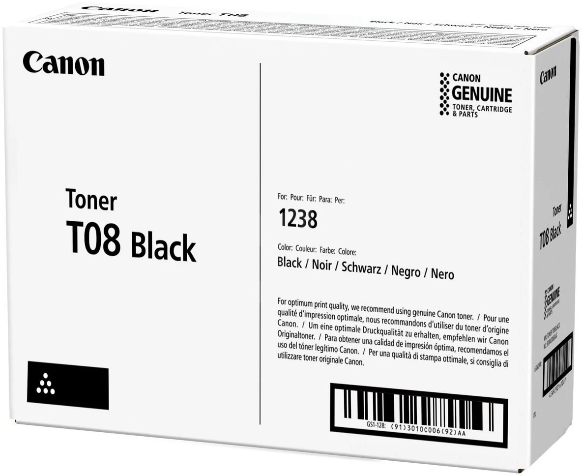 Canon T08 Black Toner (Eredeti) 1238i/iF