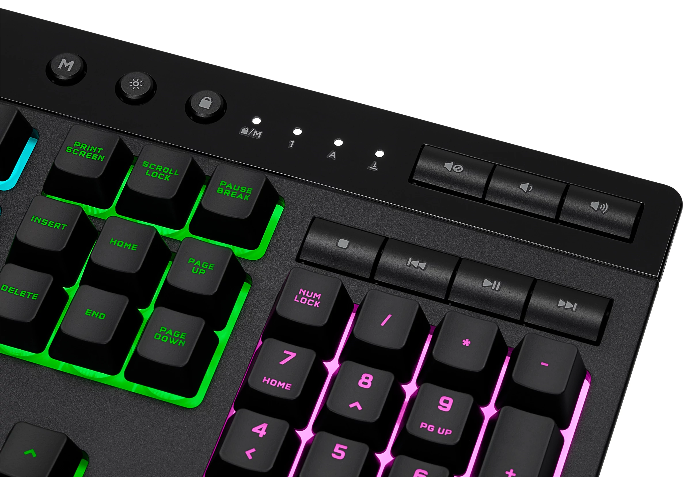 CORSAIR K55 RGB PRO 5 Zónás RGB Membrános Gamer billentyűzet