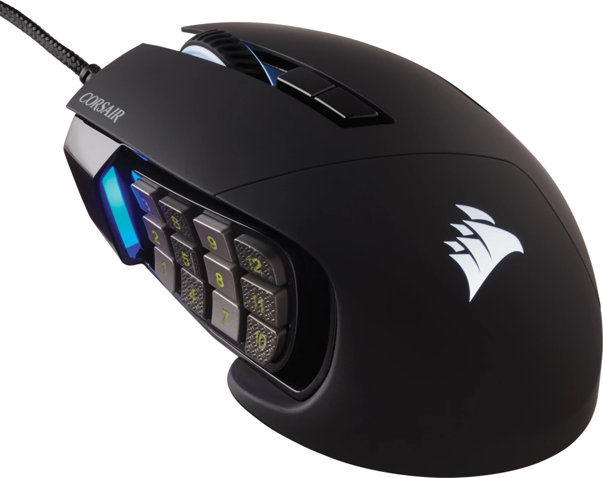 CORSAIR Scimitar Elite RGB, Fekete, 18000DPI Gamer egér