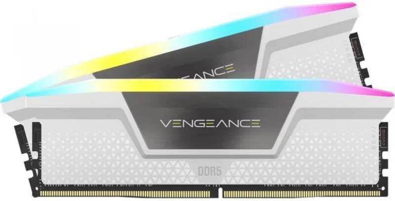 CORSAIR DDR5 5600MHz 64GB (2x32GB) XMP VENGEANCE RGB RAM, fehér