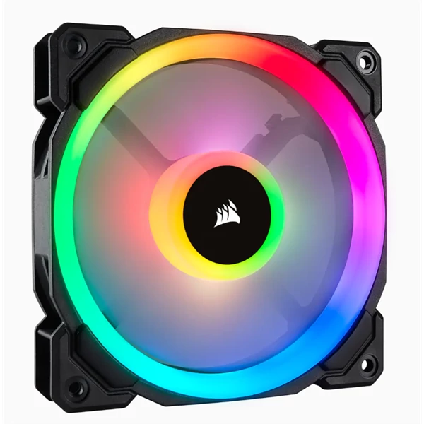 CORSAIR Rendszerhűtő Ventilátor, LL120 RGB LED, 12cm, fekete Corsair