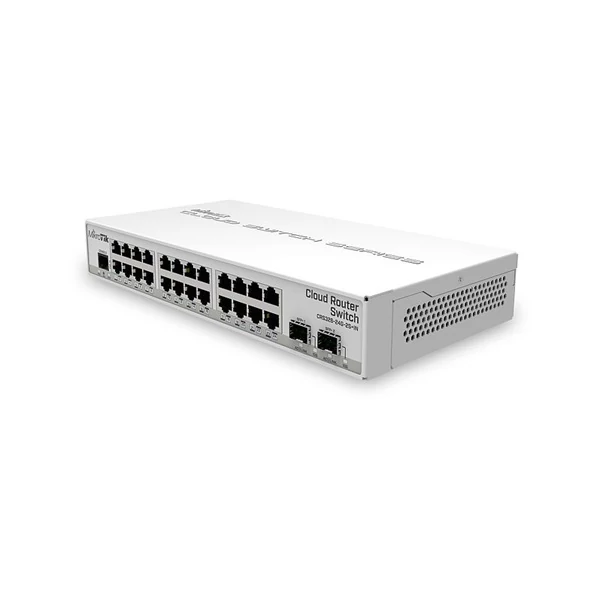 MIKROTIK Cloud Router Switch 24x1000Mbps + 2x10Gbps SFP + , Menedzselhető, Asztali - CRS326-24G-2S + IN