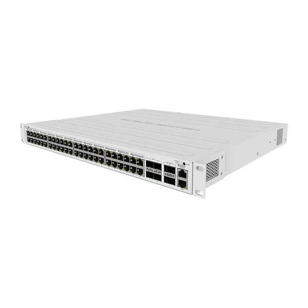 MIKROTIK Cloud Router Switch 48x1000Mbps + 1x100mbps, 4x10Gbps SFP+ (2xQSFP + ), Rackes - CRS354-48P-4S + 2Q + RM