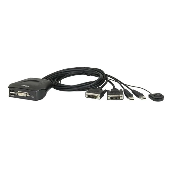 ATEN KVM Switch 2PC DVI USB CS22D + Kábel