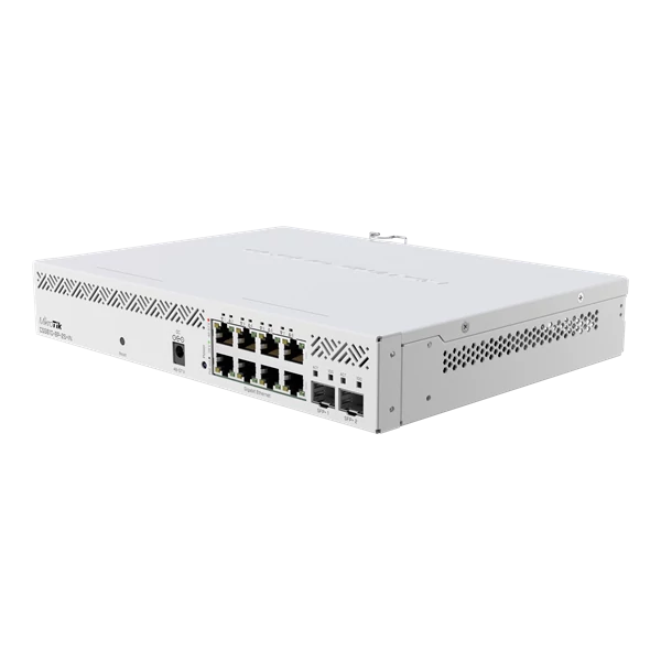 MIKROTIK Cloud Smart Switch 8x1000Mbps + 2x10000Mbps SFP + , Menedzselhető, Rackes - CSS610-8P-2S + IN MikroTik