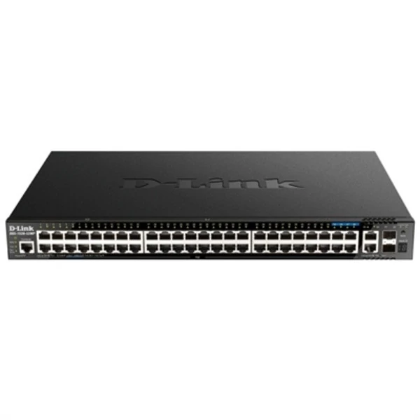 D-LINK Switch 48x1000Mbps(48xPOE) + 2x10G + 2xGigabit SFP+ Menedzselhető Rackes, DGS-1520-52MP / E D-Link