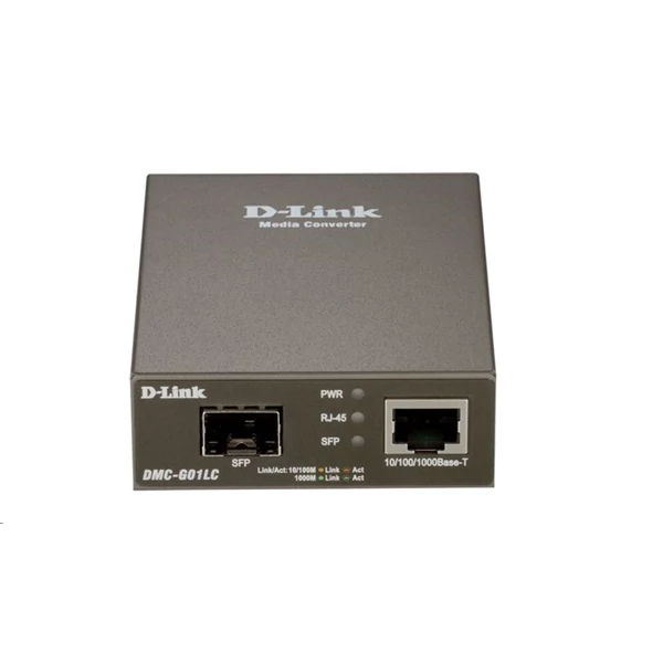 D-LINK Optikai Media Konverter 1000(réz)-SFP Standalone, DMC-G01LC / E