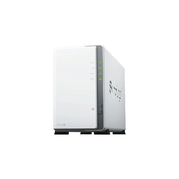 SYNOLOGY NAS 2 fiókos DS223j 2x4TB HDD-vel, Realtek RTD1619B 4x1,7GHz, 1GB DDR4, 1x1GbE, 2xUSB3.2Gen1 Synology