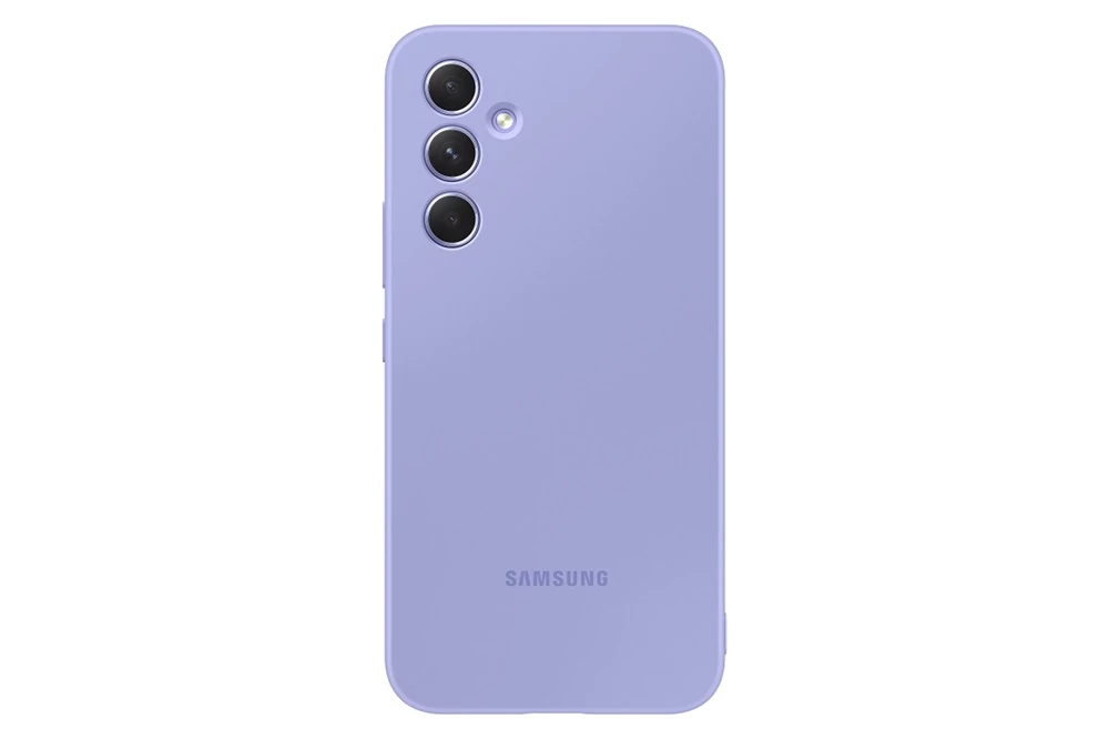 Samsung a54 silicone case, blueberry