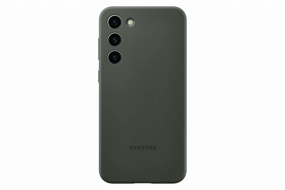 Samsung galaxy s23+ silicone case, khaki