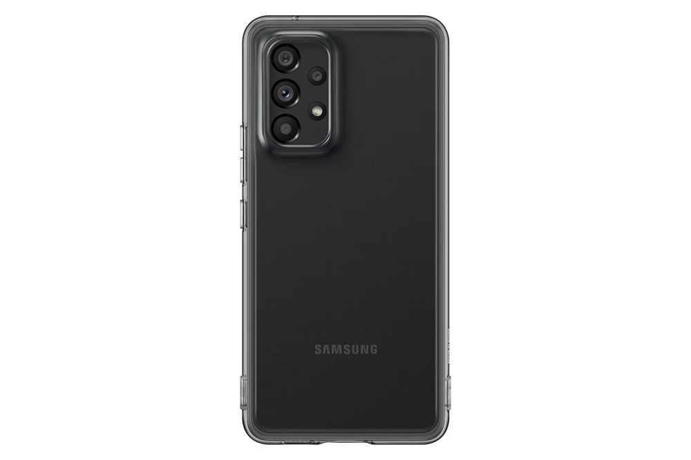 Samsung a53 5g soft clear cover, black