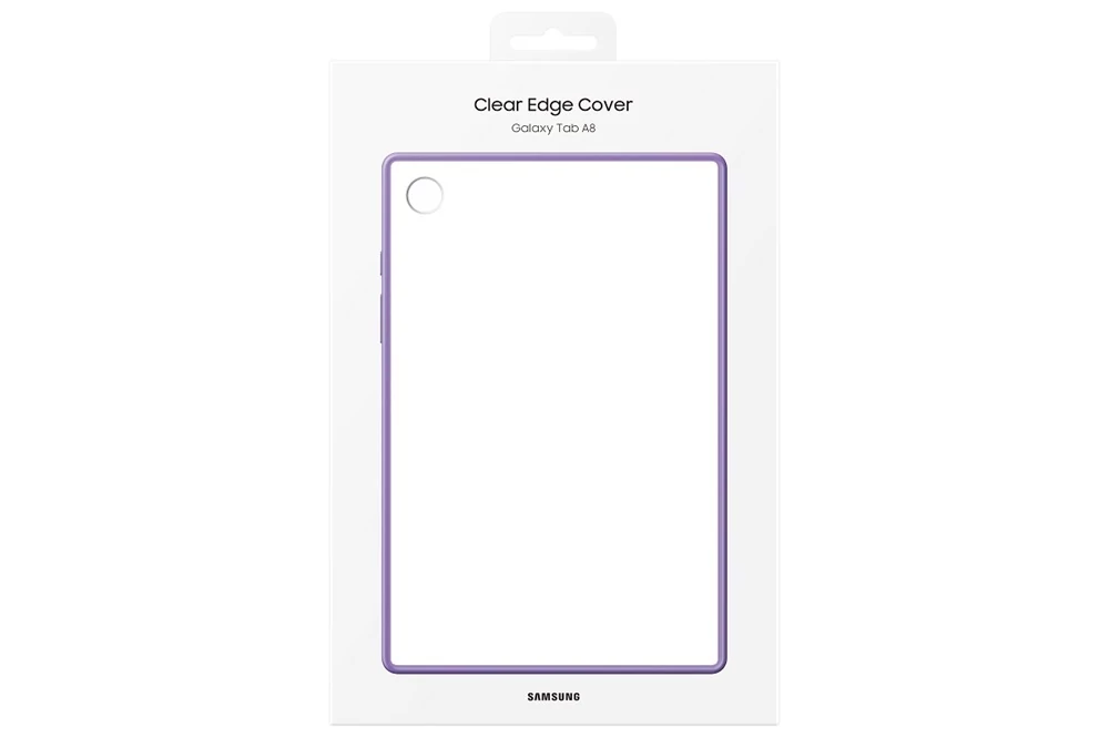 Samsung tab a8 clear edge cover, lavender