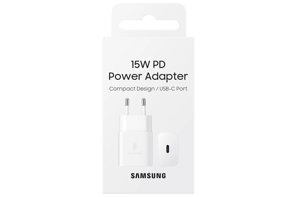 Samsung 15w power adapter (without cable), white