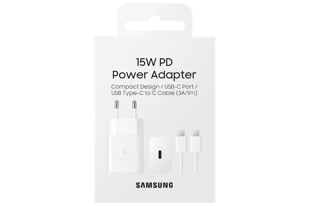 Samsung 15w power adapter, white