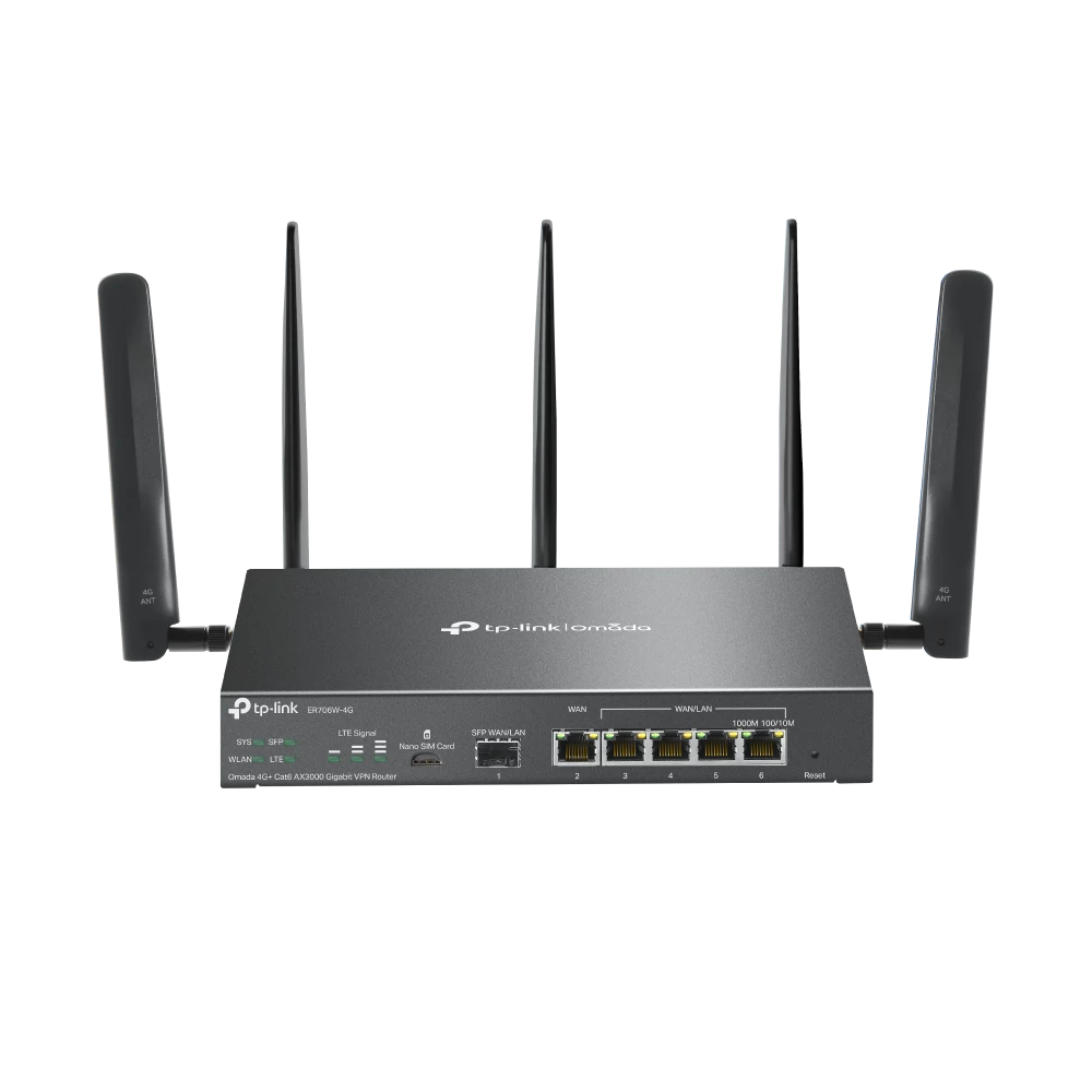 TP-LINK ER706W-4G Omada AX3000 Gigabit VPN Router