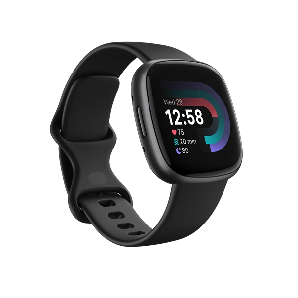 FITBIT Versa 4 okosóra (Black / Graphite Aluminium) FITBIT