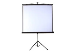 Funscreen Matt White Tripod 200x200cm Format 1:1 Fekete tokkal