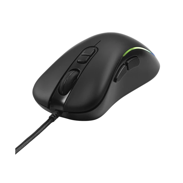 DELTACO GAMING Vezetékes Egér GAM-104, DM120 gaming mouse, RGB, 800-3200 DPI, 125 Hz, RGB LED, USB, black