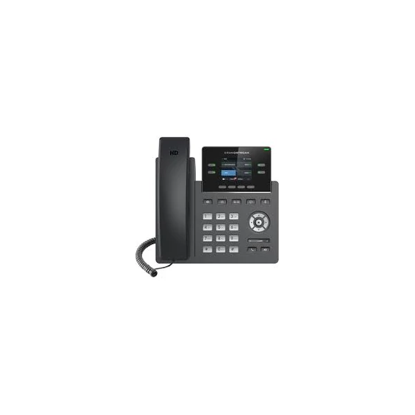 GRANDSTREAM IP telefon, GRP2612P, 2-line Carrier-grade, HD színes LCD kijelző, POE