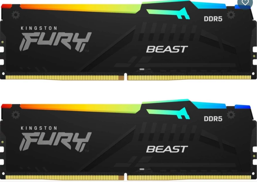 Kingston FURY Beast RGB 32GB KIT (2x16GB) DDR5 5600MHz KF556C36BBEAK2-32