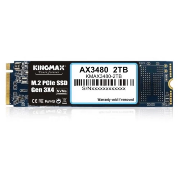 KINGMAX SSD M.2 2TB Solid State Disk, AX3480, NVMe x4