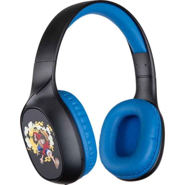 KONIX - ONE PIECE 2.0 Fejhallgató Vezeték Nélküli Bluetooth Gaming Stereo, Mikrofon, Fekete-Kék KONIX