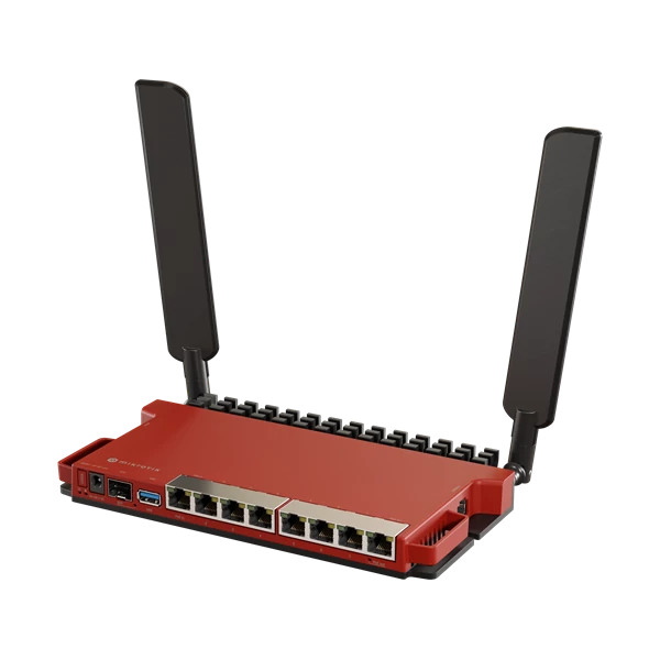 MIKROTIK Wireless Router 2,4GHz,8x1000Mbps + 1x2500Mbps SFP,  AX600, Menedzselhető, Asztali - L009UIGS-2HAXD-IN MikroTik