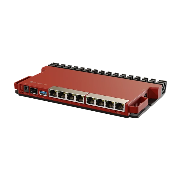 MIKROTIK Vezetékes Router 8x1000Mbps + 1x2500Mbps SFP, 1xUSB3.0,  Menedzselhető, Rackes - L009UiGS-RM MikroTik