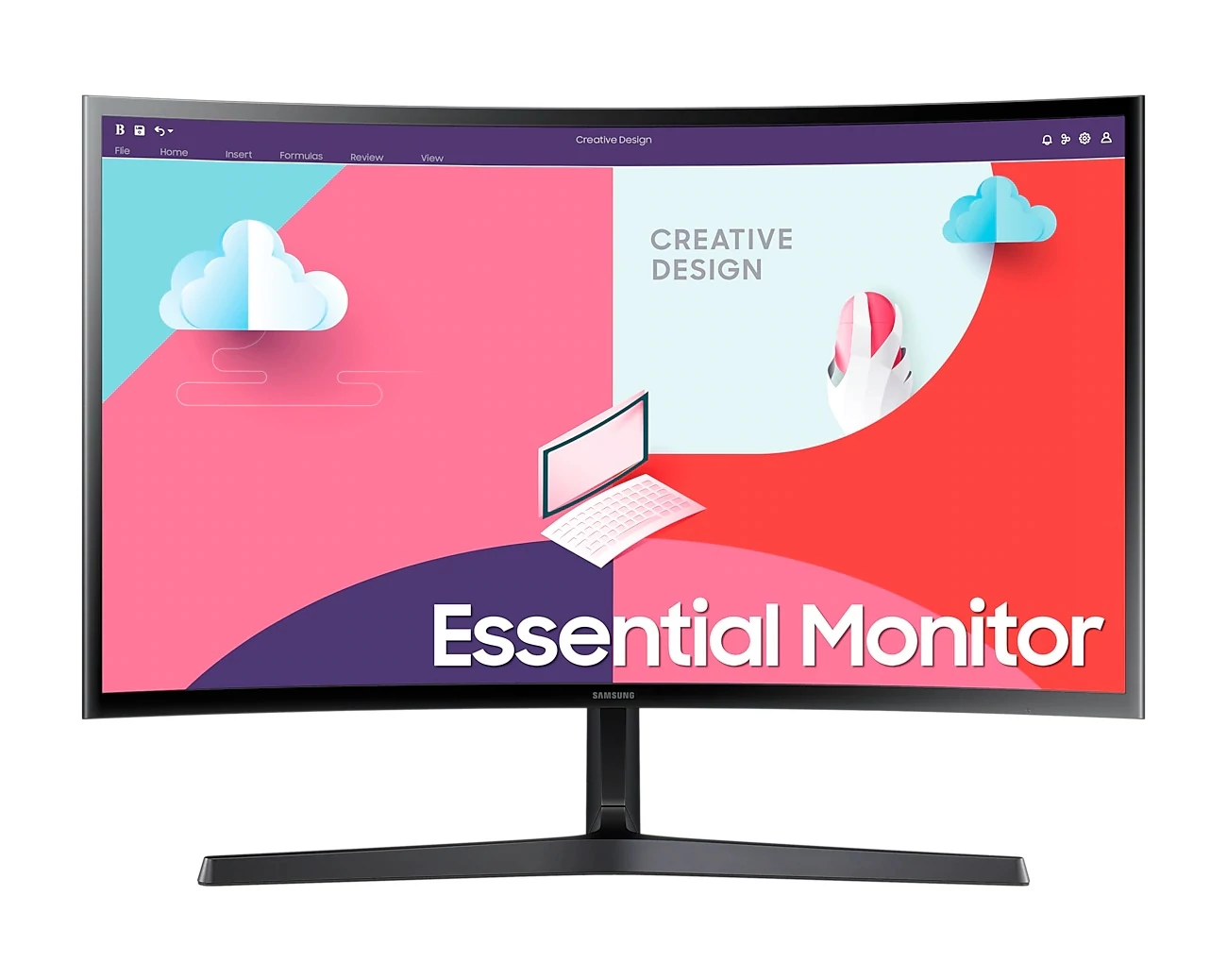 SAMSUNG Ívelt VA monitor 24