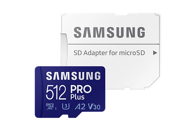 Samsung Pro Plus 512GB microSD (MB-MD128KA/EU) memória kártya adapterrel